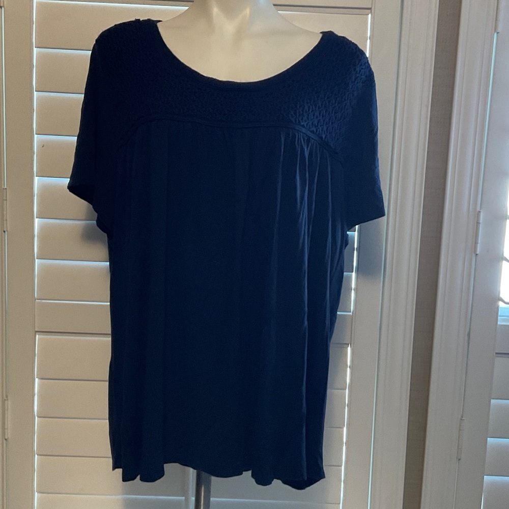 Croft & Barrow Dark Blue Blouse